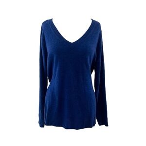 Croft&Borrow V-Neck Royal Blue Sweater